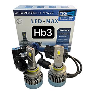Kit HB3 (9005) Ultra LED Max 150W 15.000 lm — 6000K (Par) Plug & Play