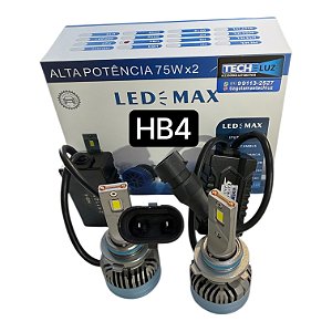 Super LED Max HB4 (9006) 150W 15.000 lm — Canceller Integrado (Par) Plug & Play