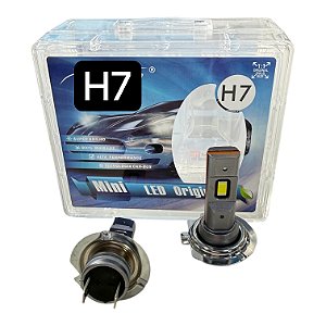 Kit H7 Ultra LED Mini Slim 63W 12.000 lm — 6000K (Par) Plug & Play