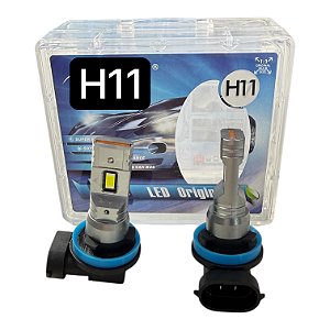 Kit H11/H8 Ultra LED Mini Slim 63W 12.000 lm — 6000K (Par) Plug & Play