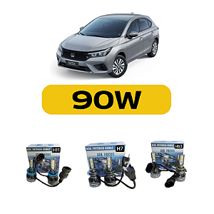 Kit LED Honda City (2023 em diante) Farol Alto Baixo e Milha