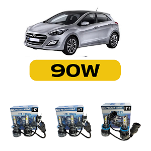 Kit LED Hyundai i30 (2014-2015) Farol Alto Baixo e Milha