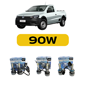 Kit LED Volkswagen Saveiro G5 (2009-2016) Foco Duplo - Farol Alto Baixo e Milha