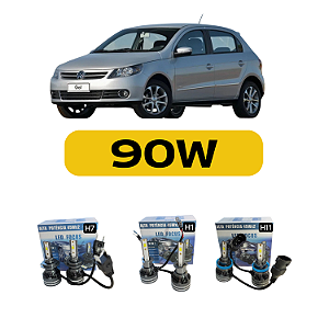 Kit LED Volkswagen Gol G7 (2012-2017) Foco Duplo - Farol Alto Baixo e Milha