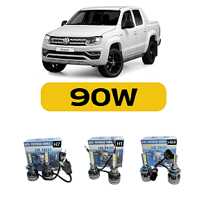 Kit LED Volkswagen Amarok (2012-2017) Foco Duplo - Farol Alto Baixo e Milha