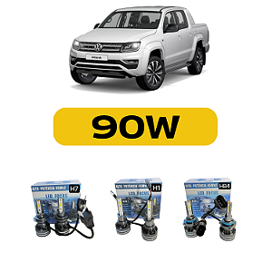 Kit LED Volkswagen Amarok (2018-2023) Foco Duplo - Farol Alto Baixo e Milha