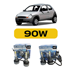 Kt Led Ford Ka (2003 a 2005) Foco Duplo - Farol Alto e Baixo