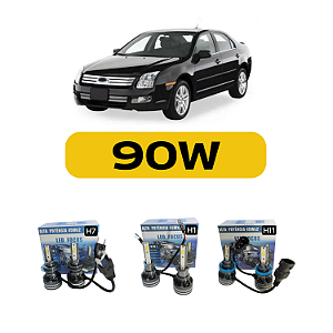 Kit LED Ford Fusion (2006-2013) Farol Alto Baixo e Milha