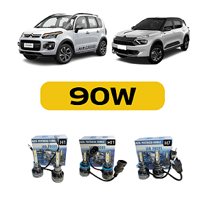 Kit Led Citroen Aircross (2010-2020) Farol Alto, Baixo e Milha