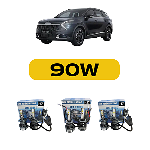 Kit Led Kia Sportage (2017-2021) Farol Alto, Baixo e Milha