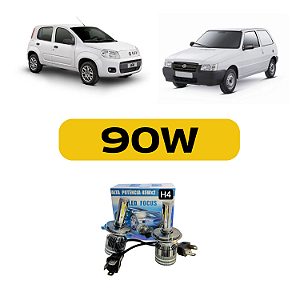 Kit Led Fiat Uno Farol Alto e Baixo