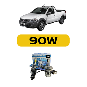 Kit Led Fiat Strada Foco Simples - Farol Alto e Baixo