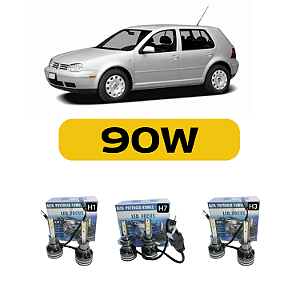 Kit Led Volkswagen Golf Sapão (1995-2006) Farol Alto, Baixo e Milha