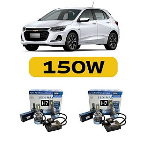 Kit LED Chevrolet Onix (2020-2024) Foco Duplo - Farol com Projetor Alto e Baixo