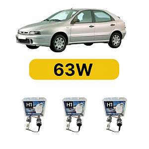 Kit LED Fiat Brava (1999-2003) Farol Alto Baixo e Milha