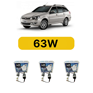 Kit LED Fiat Palio Weekend (2012-2020) Foco Duplo - Farol Alto Baixo e Milha