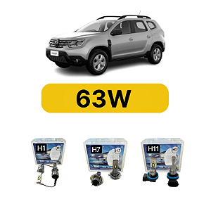 Kit LED Renault Duster (2020-2024) Farol Alto Baixo e Milha