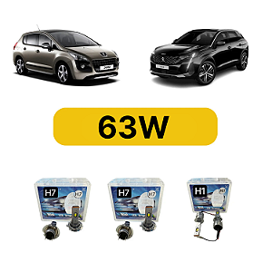 Kit LED Peugeot 3008 (2010-2025) Farol Alto Baixo e Milha