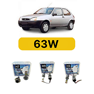 Kit LED Ford Fiesta (1996-2000) Farol Alto Baixo e Milha