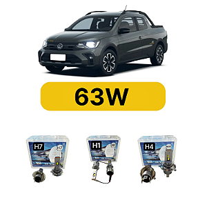 Kit LED Volkswagen Saveiro Cross e Space Cross (2009-2021) - Farol Alto Baixo e Milha