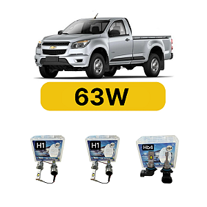 Kit LED Chevrolet S10 (2012-2016) - Farol Alto Baixo e Milha