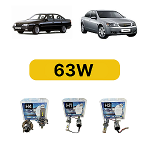 Kit LED Chevrolet Omega (1992-2012) - Farol Alto Baixo e Milha