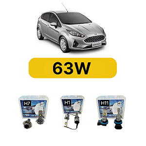 Kit LED Ford New Fiesta Brasileiro (2015-2018) - Farol Alto Baixo e Milha