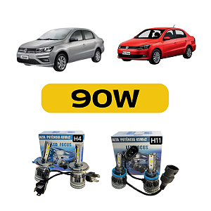 Kit Led Volkswagen Voyage (2014-2023) Foco Simples - Farol Alto, Baixo e Milha