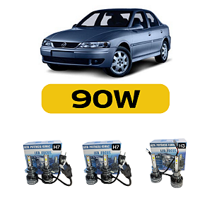 Kit Led Chevrolet Vectra (2000-2005) Foco Duplo - Farol Alto, Baixo e Milha