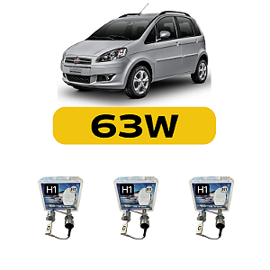 Kit LED Fiat Idea (2005-2016) - Farol com Projetor Alto Baixo e Milha