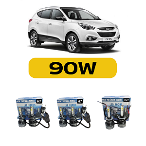 Kit LED Hyundai IX35 (2010-2016) Farol Alto Baixo e Milha