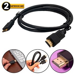 Cabo HDMI para HDMI Ultra HD 4K 2 Metros Tomate - MHD-4022SC