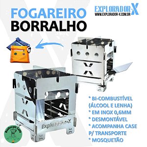 Mini Foguareiro Borralho a Lenha ou Álcool do Itamar Charlie