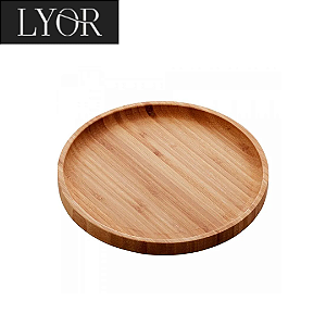 Bandeja de Bambu Round 20cm x 20cm x 2cm - Lyor