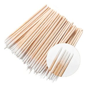 Palitos Algodão para Limpeza Henna Sobrancelha e Unhas 100 Unidades