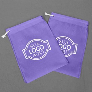 Saco cós de Babado c/ 2 cadarços TNT 40gr 13L x 20A (100 unidades)