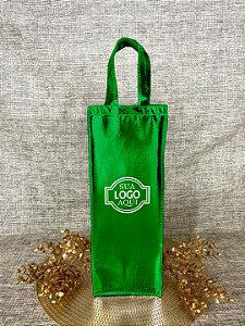 Bolsa para Vinho em TNT Metalizado Liso - Elegância e Proteção