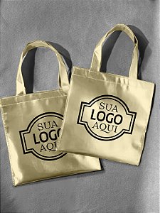 Mini Bolsa de TNT Metalizado Liso Personalizada - Brilho e Elegância