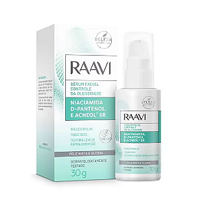 SÉRUM RAAVI NIACIAMIDA D-PANTENOL E ACNEOL SR 30G