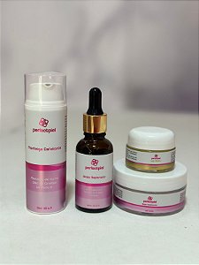 KIT LIP E HIDRAGLOSS PERFECTPIEL 4 PRODUTOS