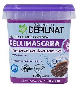 GELLIMASCARA CHIA E ACIDO HIALURONICO DEPILNAT 250g