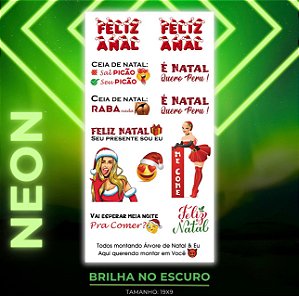 TATUAGEM INTIMA TEMPORARIA NEON BRILHAM NO ESCURO