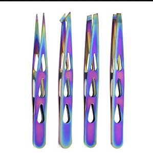 KIT 4 PINÇAS PARA SOBRANCELHAS