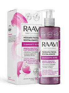 MÁSCARA FACIAL REVITALIZANTE DIAMANTE ROSA RAAVI 110G