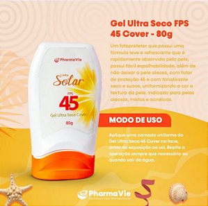 PROTETOR SOLAR GEL PHARMAVIE COM COR FPS45 80g