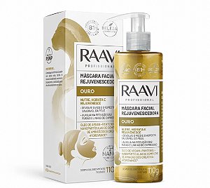 MÁSCARA FACIAL REJUVENESCEDORA OURO RAAVI 110G