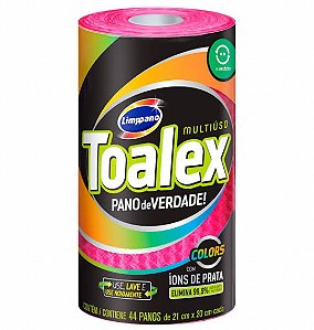 PANO REUTILIZAVEL ROSA TOALEX ROLO
