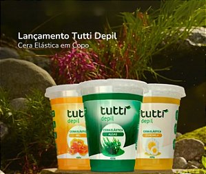 CERA ELÁSTICA COPO 400g TUTTI DEPIL