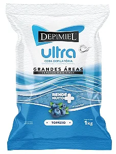 CERA EM PÉROLAS ULTRA TOPÁZIO (BLUEBERRY) SISTEMA ESPANHOL 1KG - DEPIMIEL