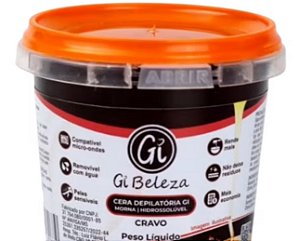 CERA DE CRAVO HIDROSSOLÚVEL GI BELEZA 600g